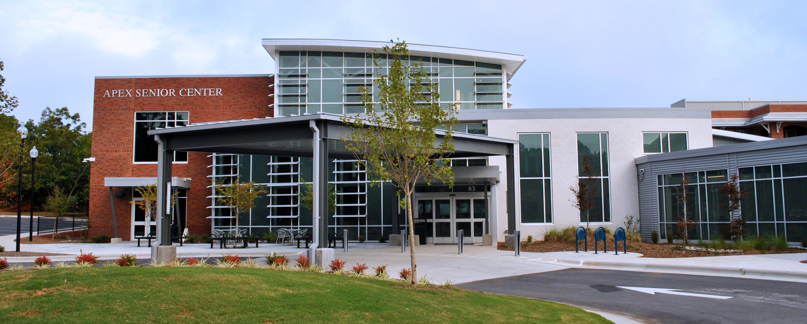 Apex Senior Center Front Entrance