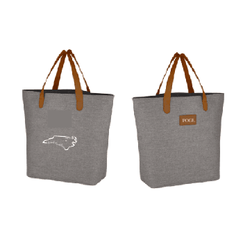 Grey tote bag