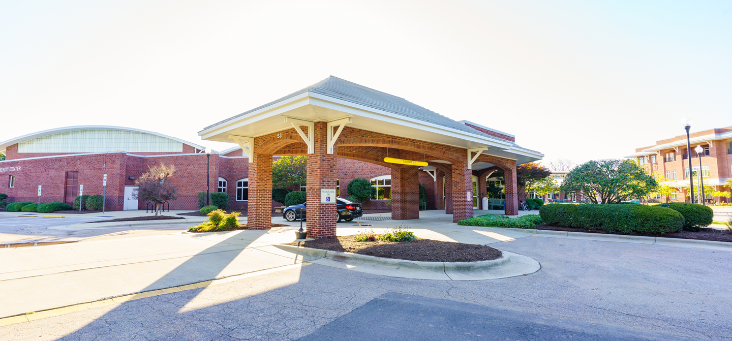 community center front entrance