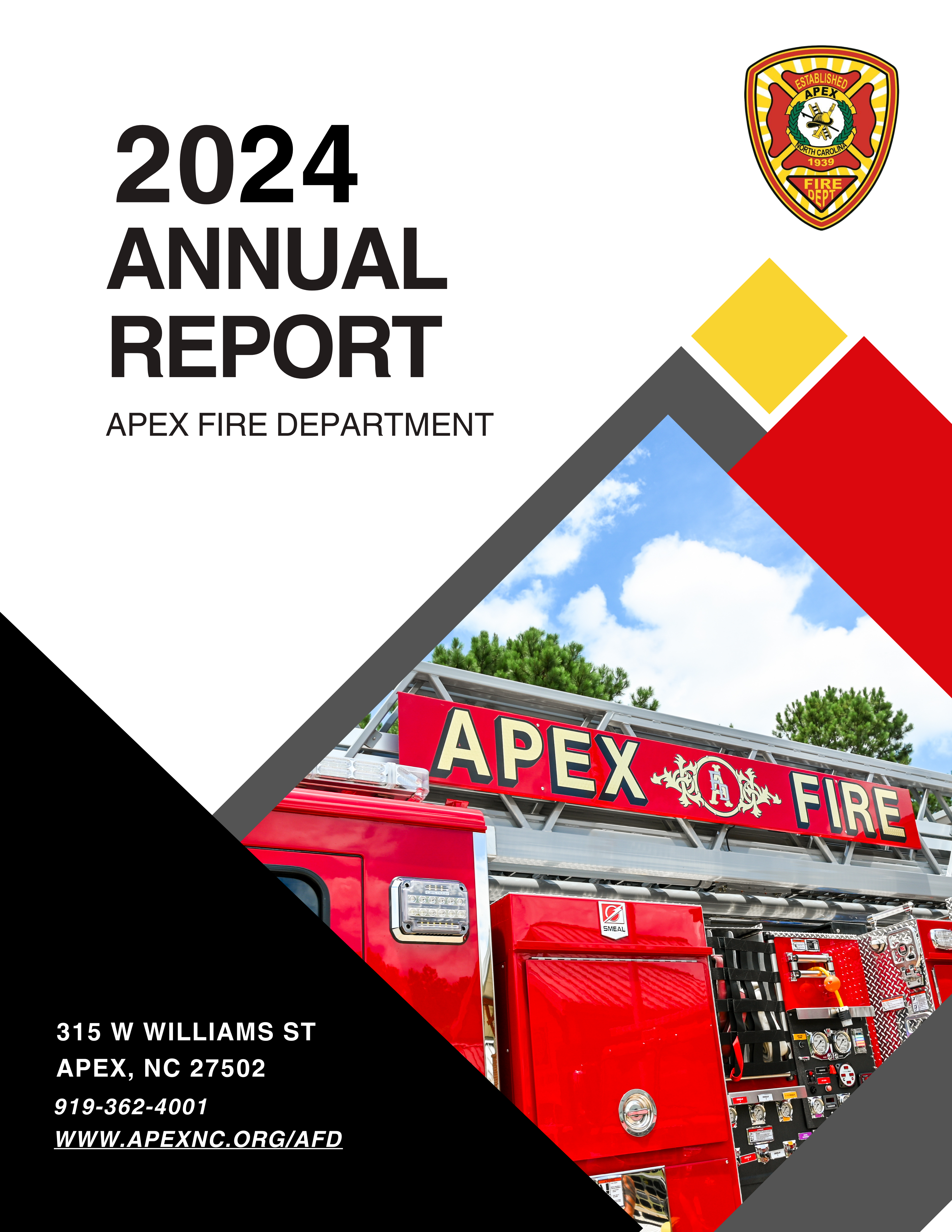 2024 Fire Annual Report Cover